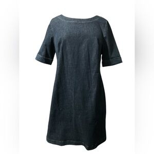 Boden Denim Dress Size 14 Fall Spring Preppy Classy Brunch Academic